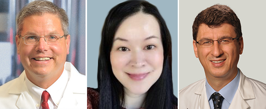 CBC COVID-19 Response Award recipients: (from left) G. R. Scott Budinger (NU), Jing Liu (UIC), and Gokhan Mutlu (UChicago)