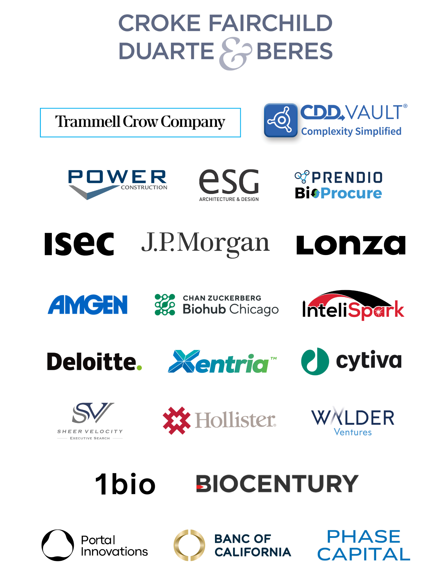 Chicago BioCapital Summit Sponsors (2024)